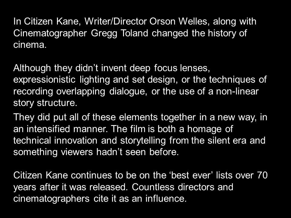 Narrative structure analysis citizen kane and